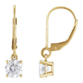 Diamond Lever-Back Drop Earrings