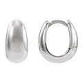 Puffed Huggie Hoop Earrings