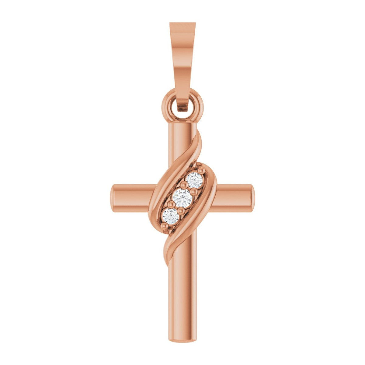 Diamond Wrap Cross Pendant