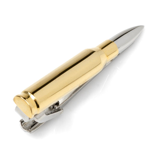 50 Cal Bullet Tie Clip - Classic tie bar available at XSREZ