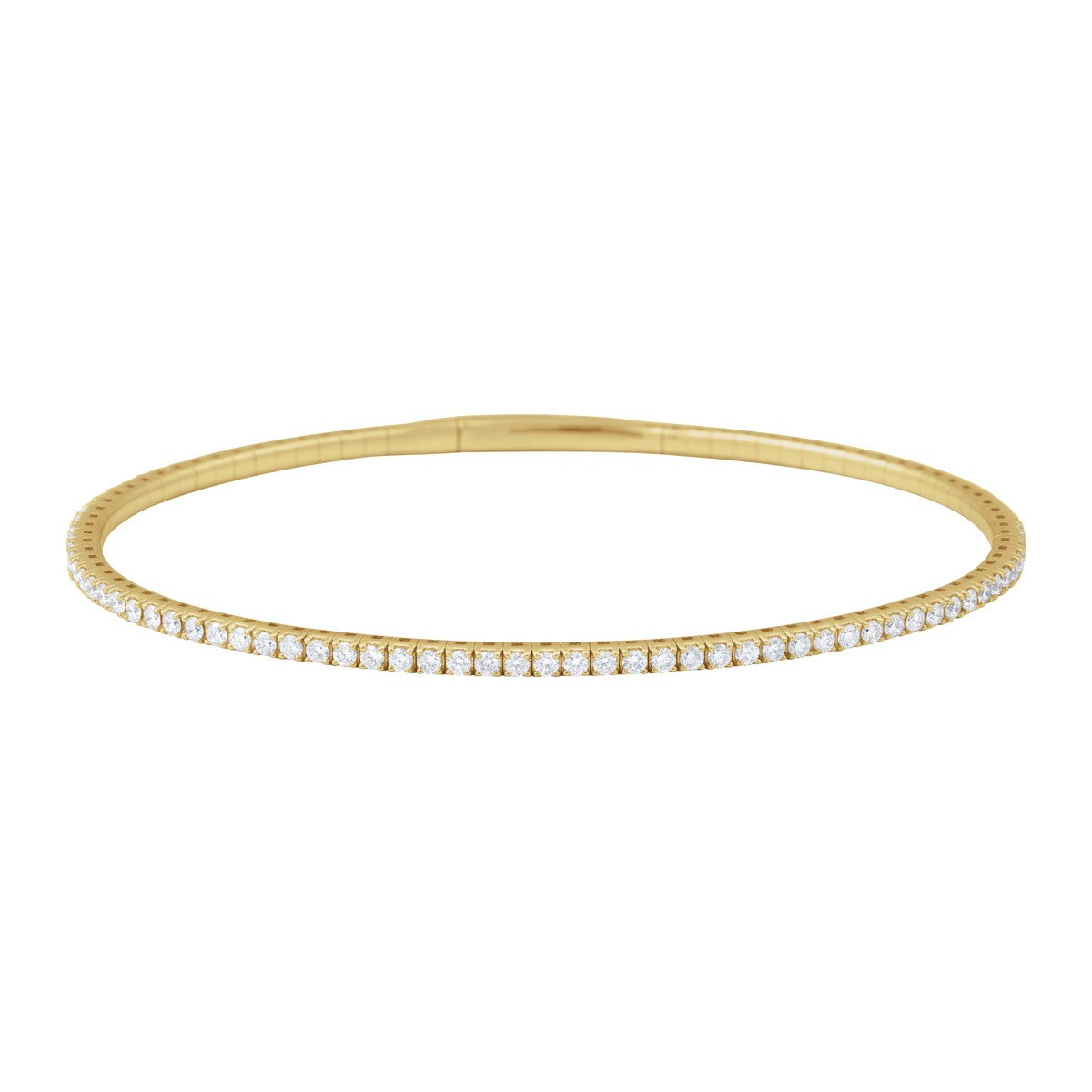 Diamond Flexible Bangle Bracelet
