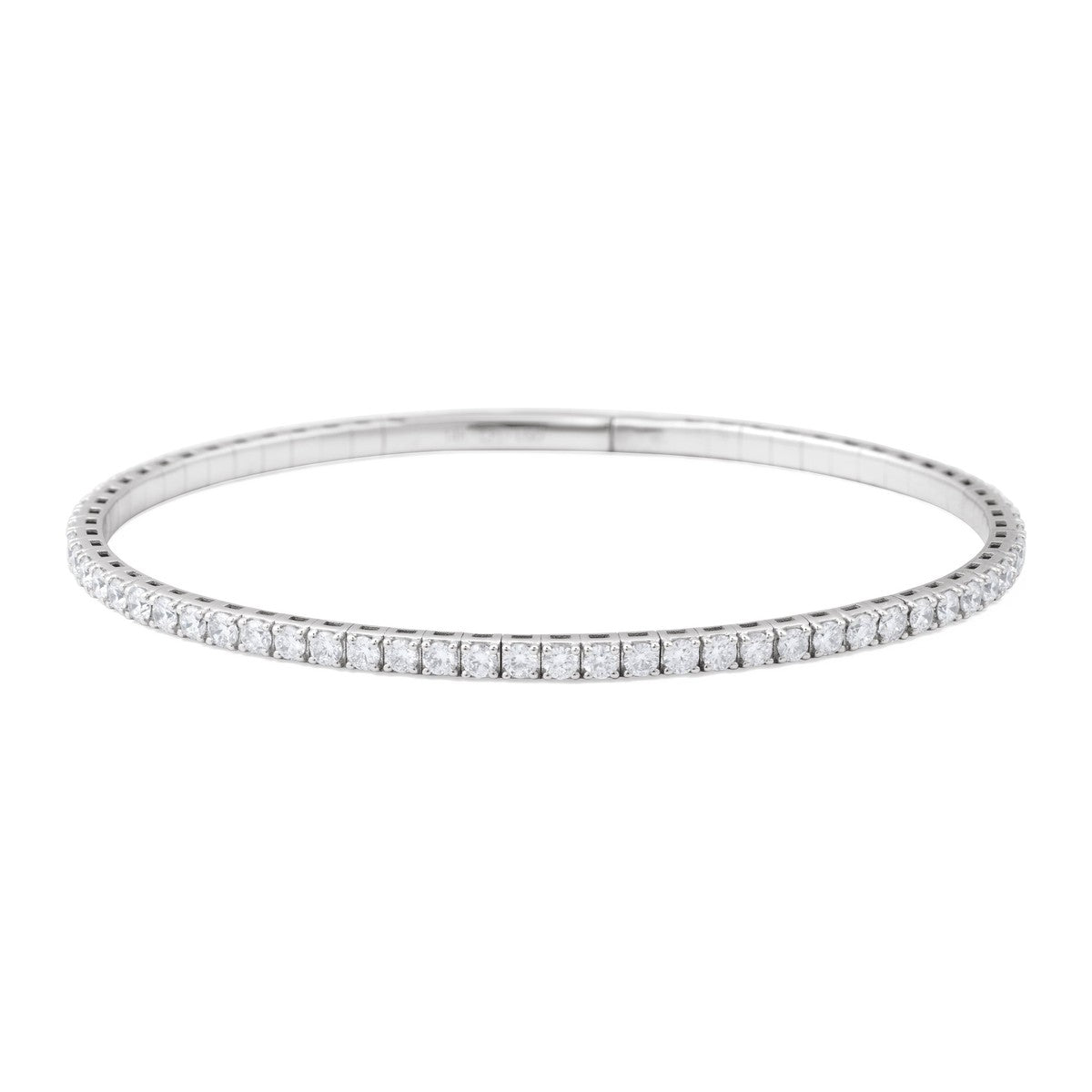 Diamond Flexible Bangle Bracelet