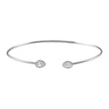 Diamond Open Bangle Bracelet
