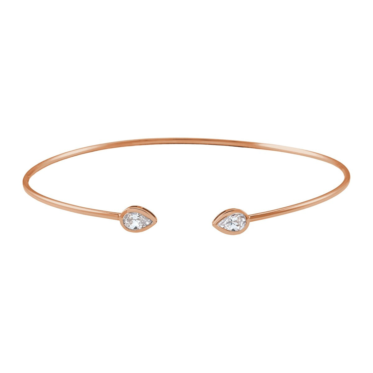 Diamond Open Bangle Bracelet