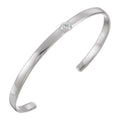 Bezel-Set Gemstone Cuff Bracelet