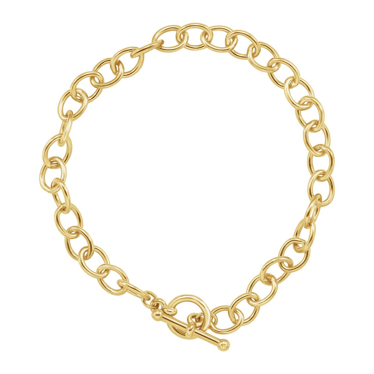 Cable Link Toggle Bracelet