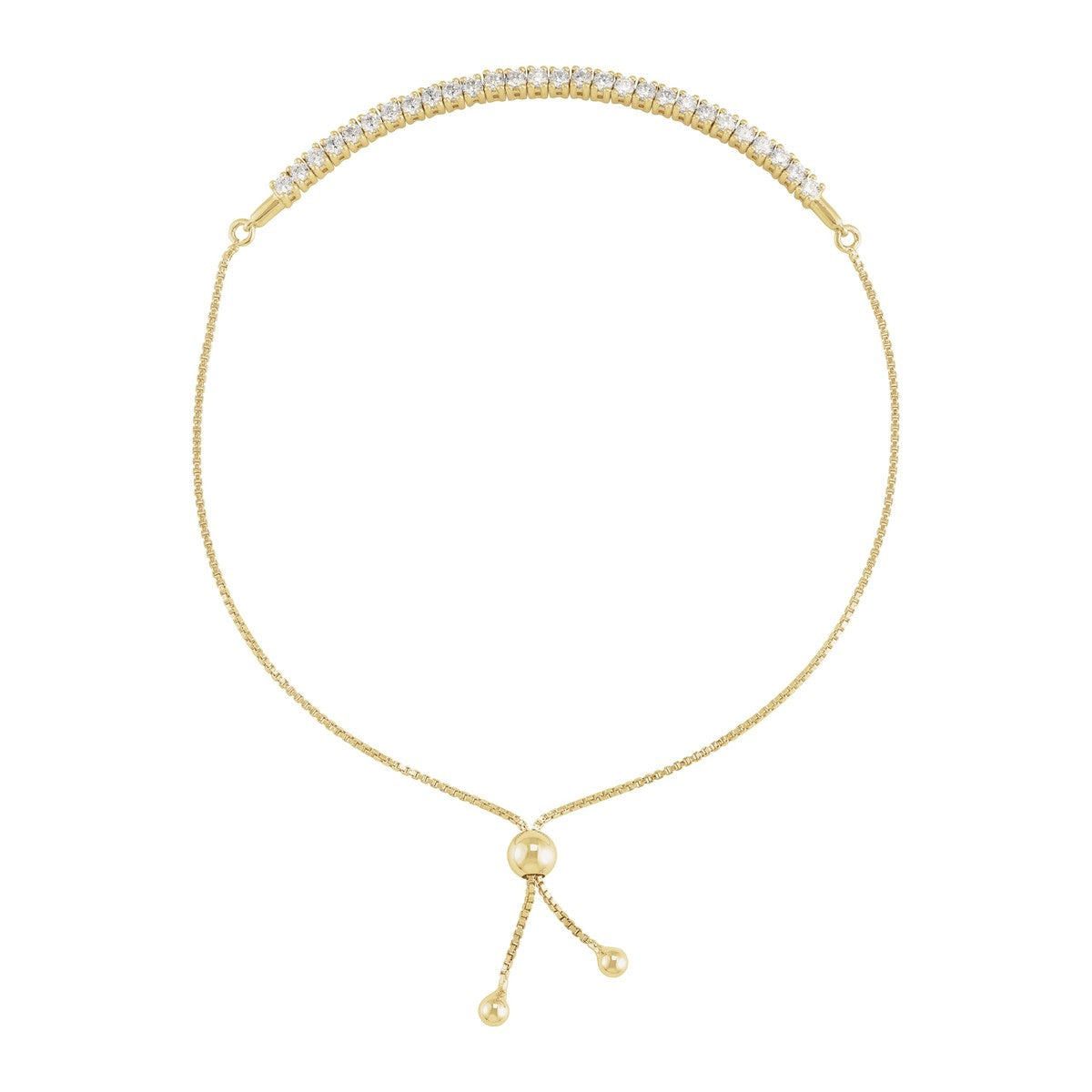 Lab-Grown Diamond Bolo Bracelet