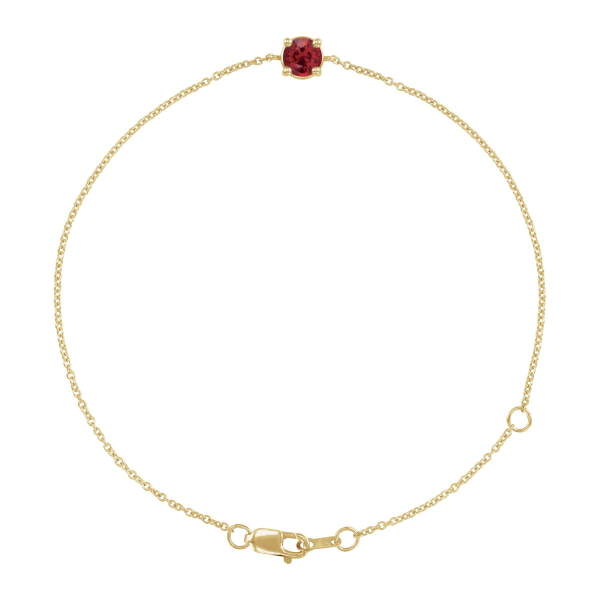 Solitaire Gemstone Bracelet