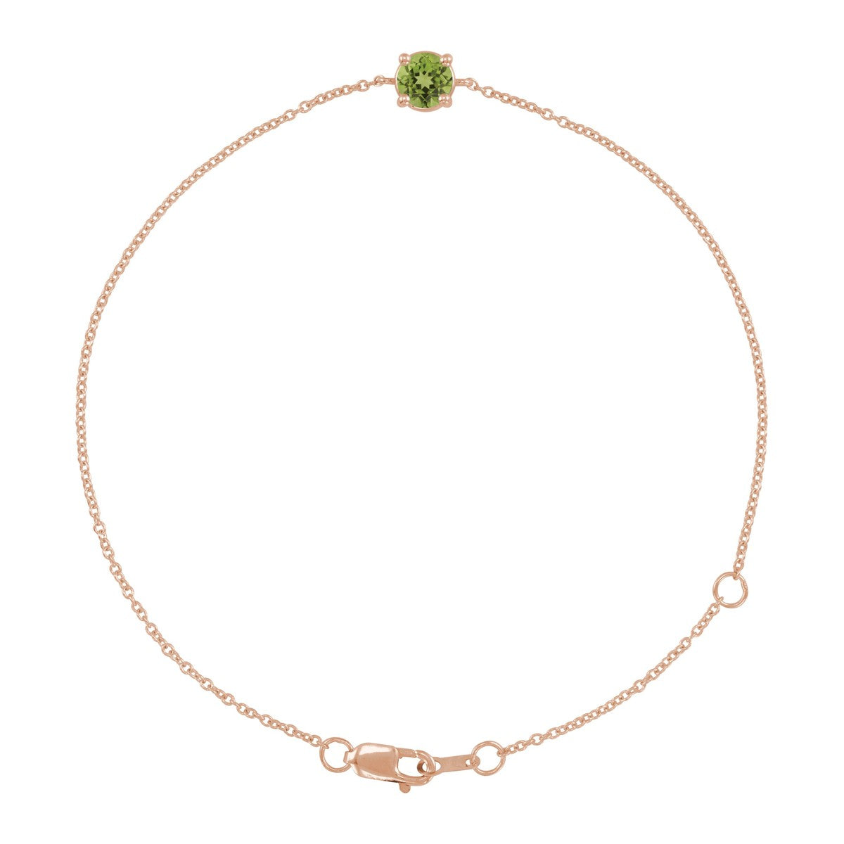 Solitaire Gemstone Bracelet