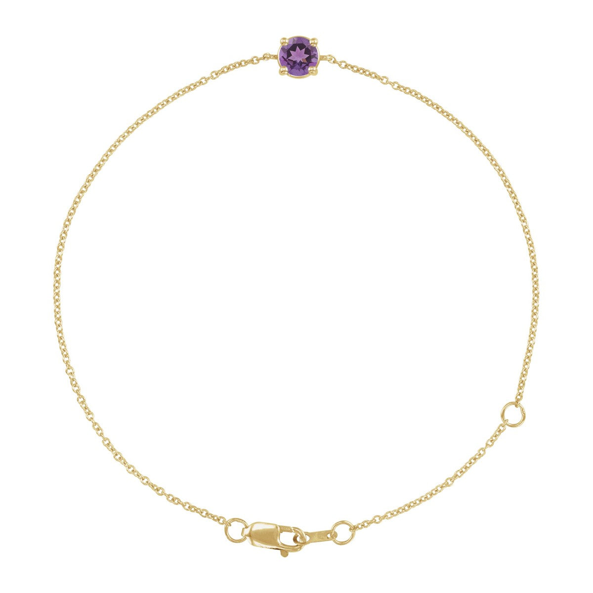 Solitaire Gemstone Bracelet