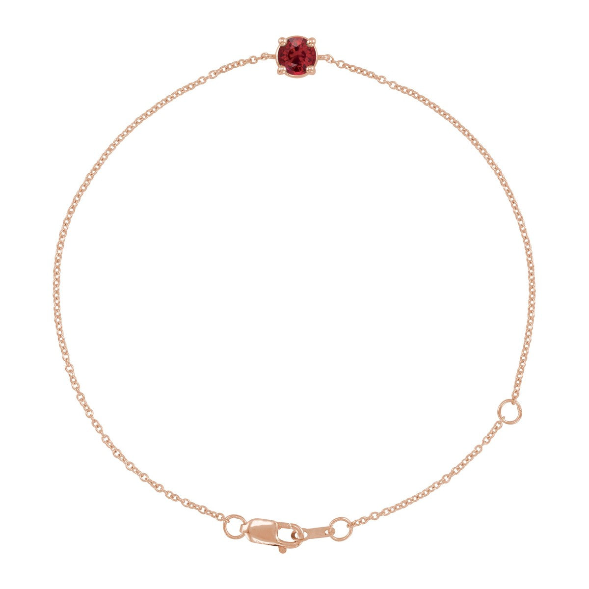 Solitaire Gemstone Bracelet