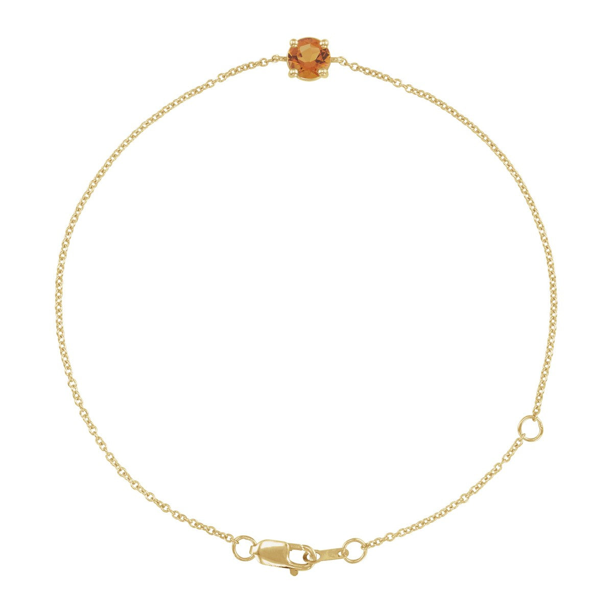 Solitaire Gemstone Bracelet