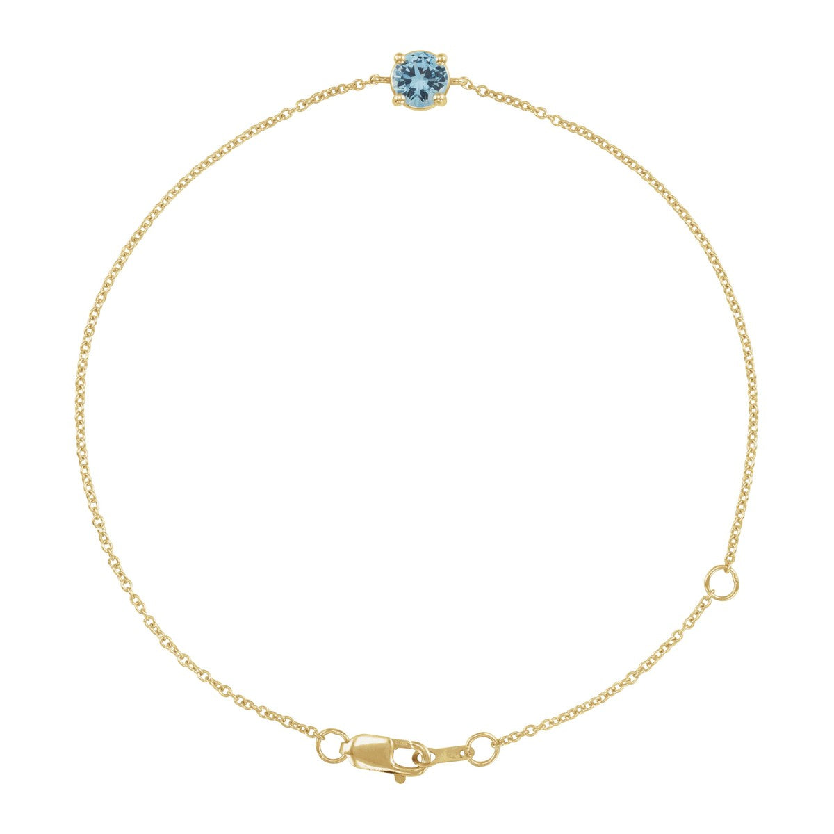 Solitaire Gemstone Bracelet