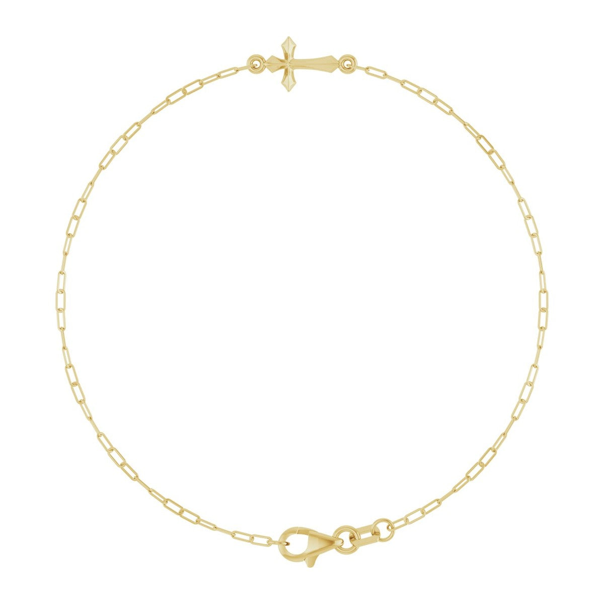 Petite Sideways Cross Bracelet