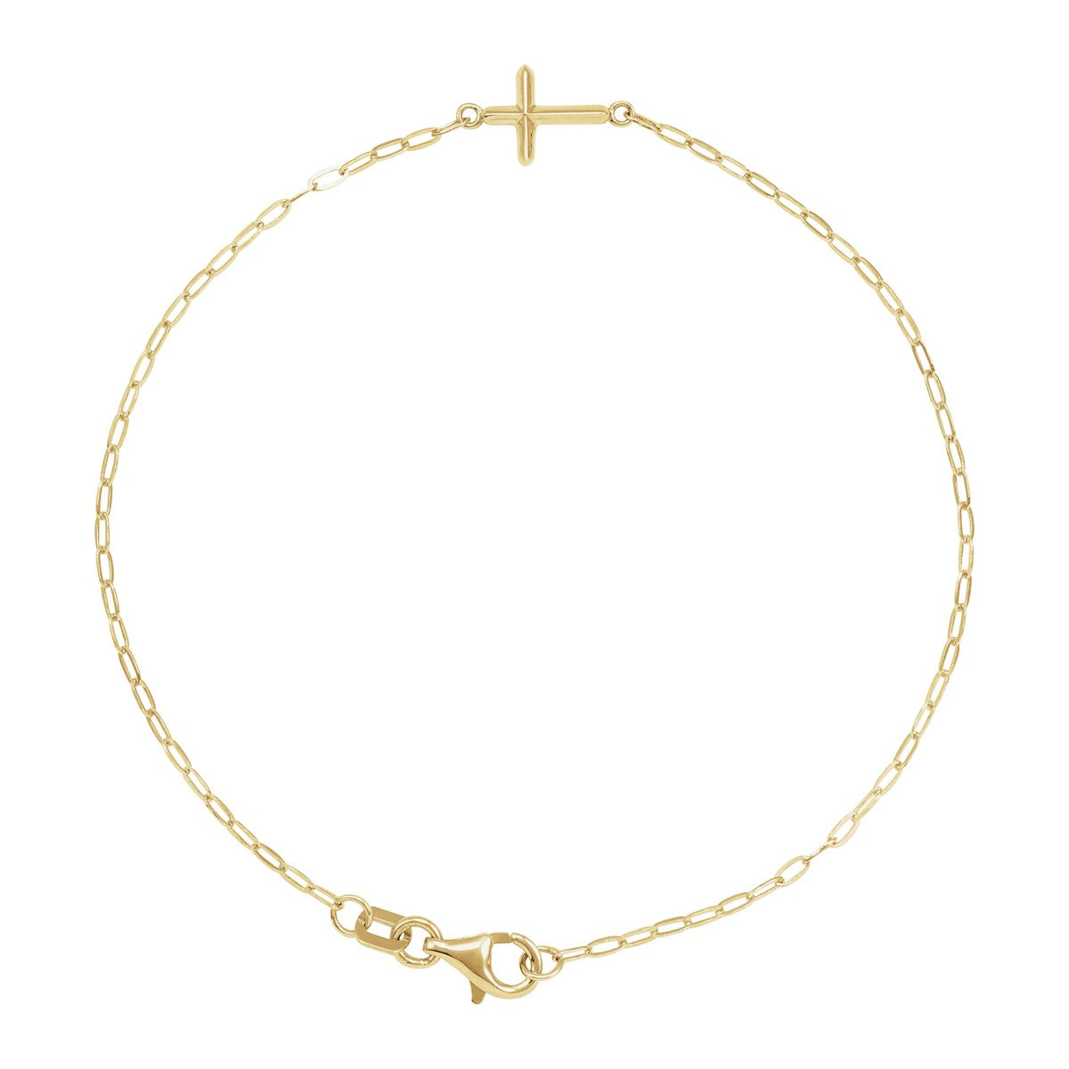 Sideways Cross Bracelet