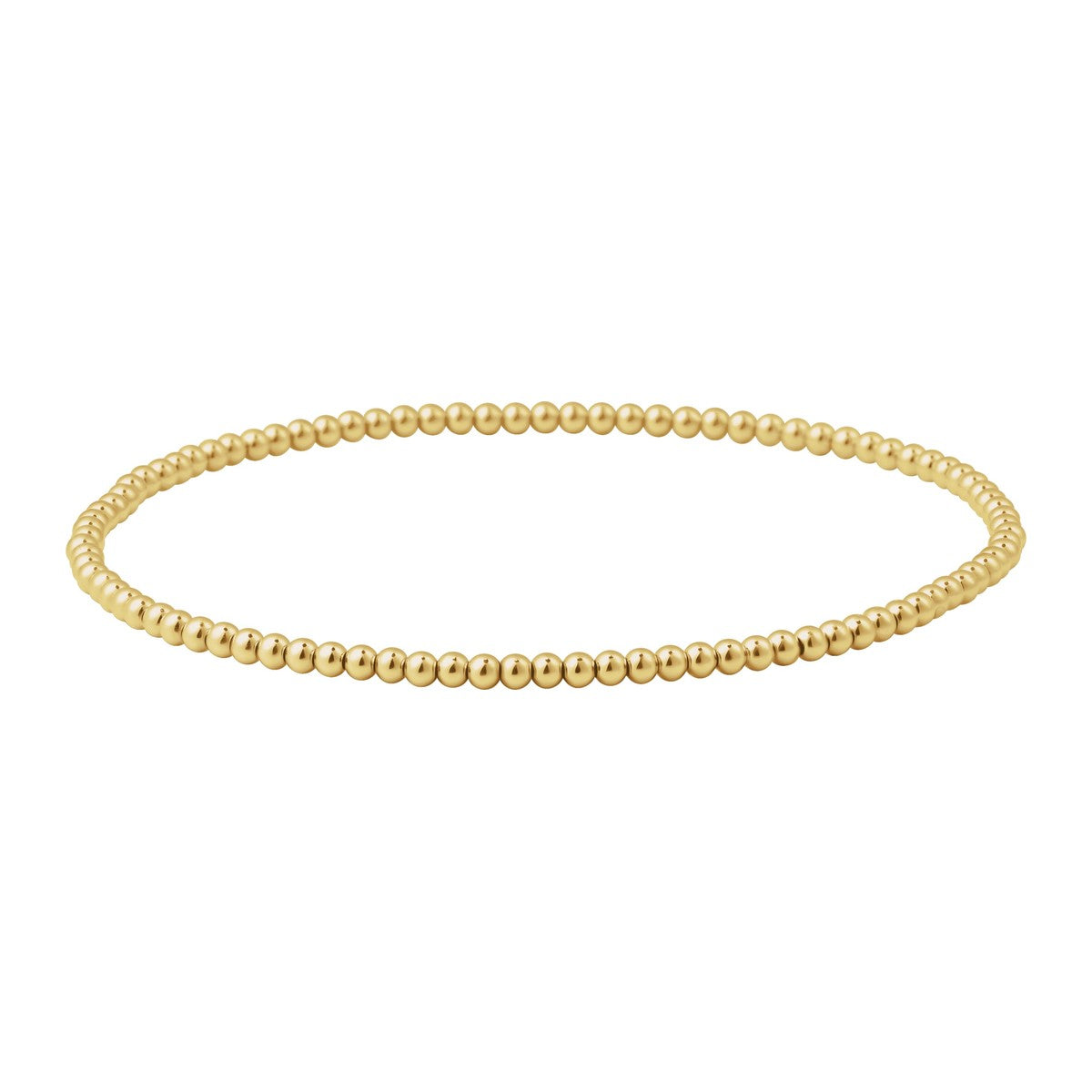 Gold-Filled Elastic Bead Bracelet