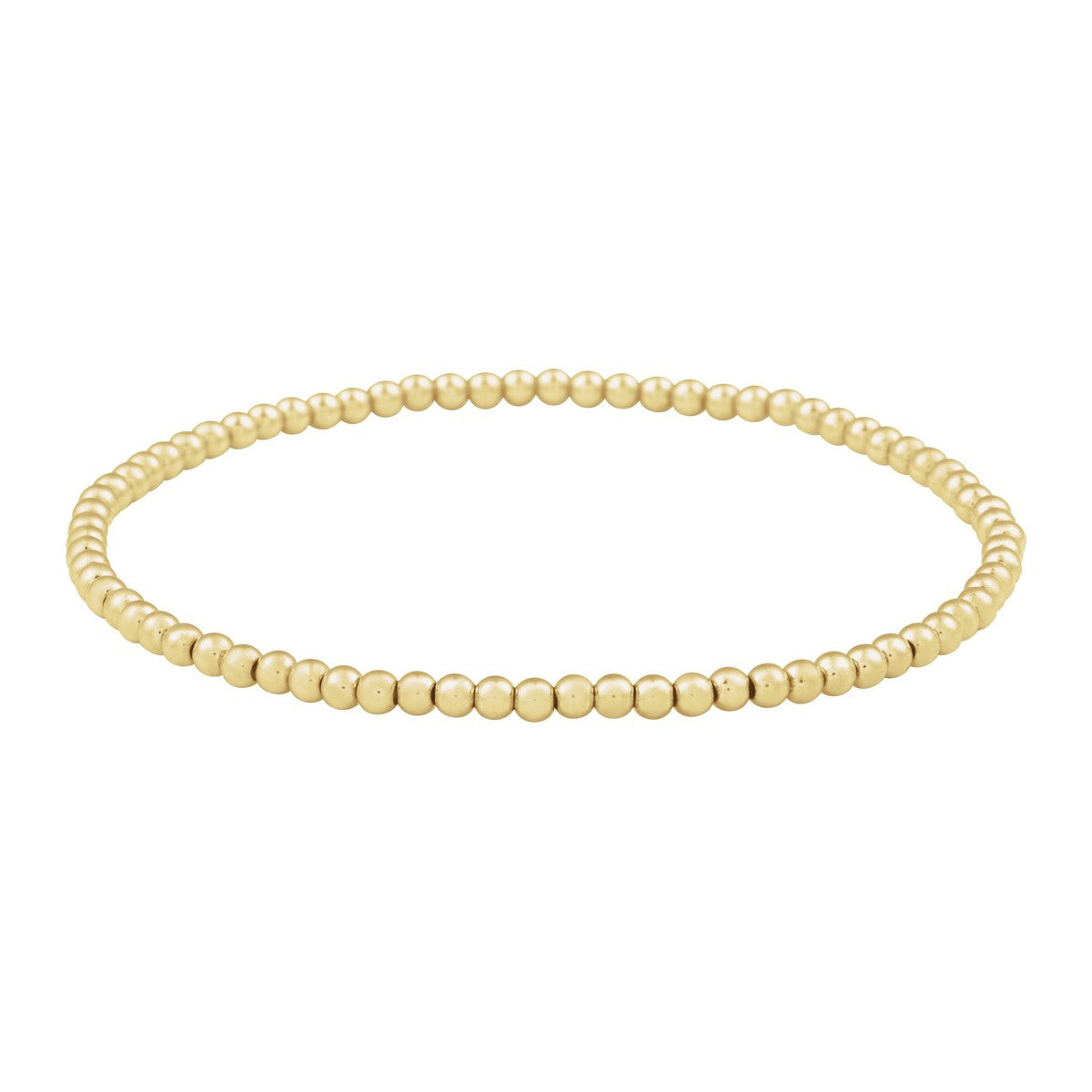 Gold-Filled Elastic Bead Bracelet