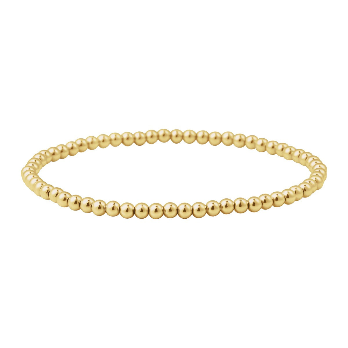 Gold-Filled Elastic Bead Bracelet