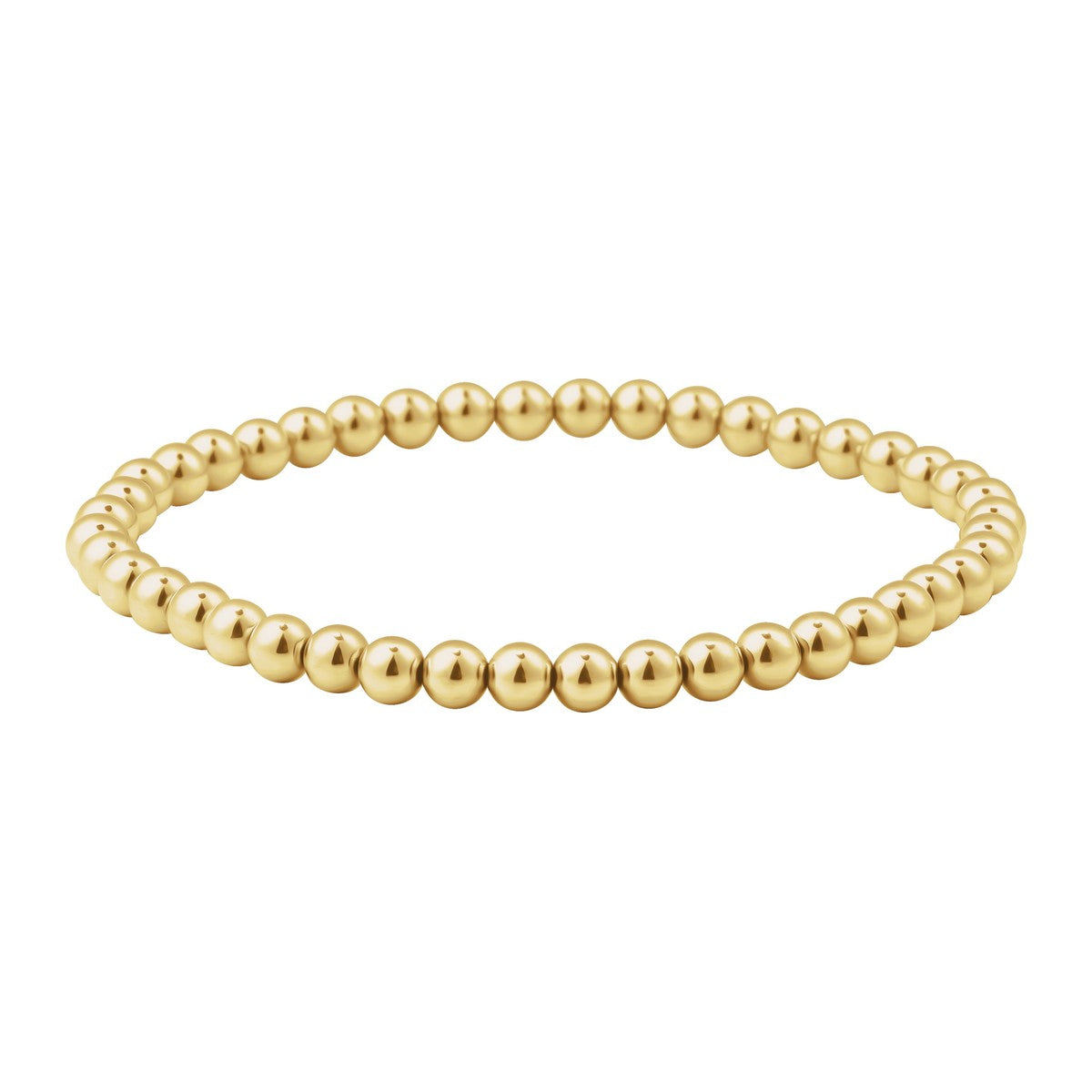 Gold-Filled Elastic Bead Bracelet