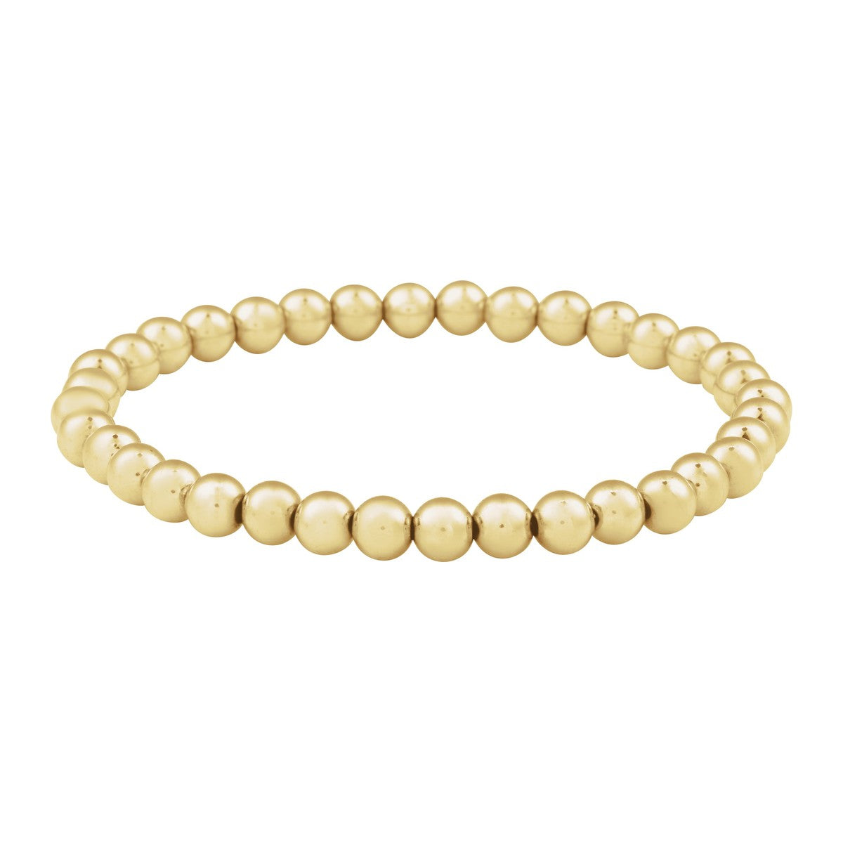 Gold-Filled Elastic Bead Bracelet