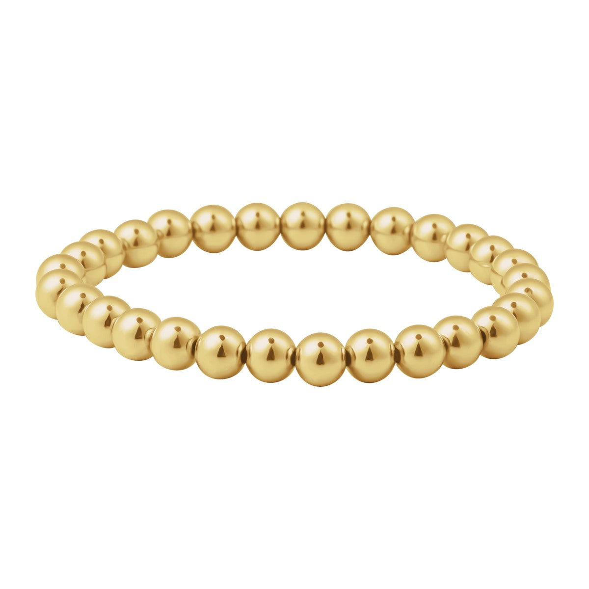 Gold-Filled Elastic Bead Bracelet