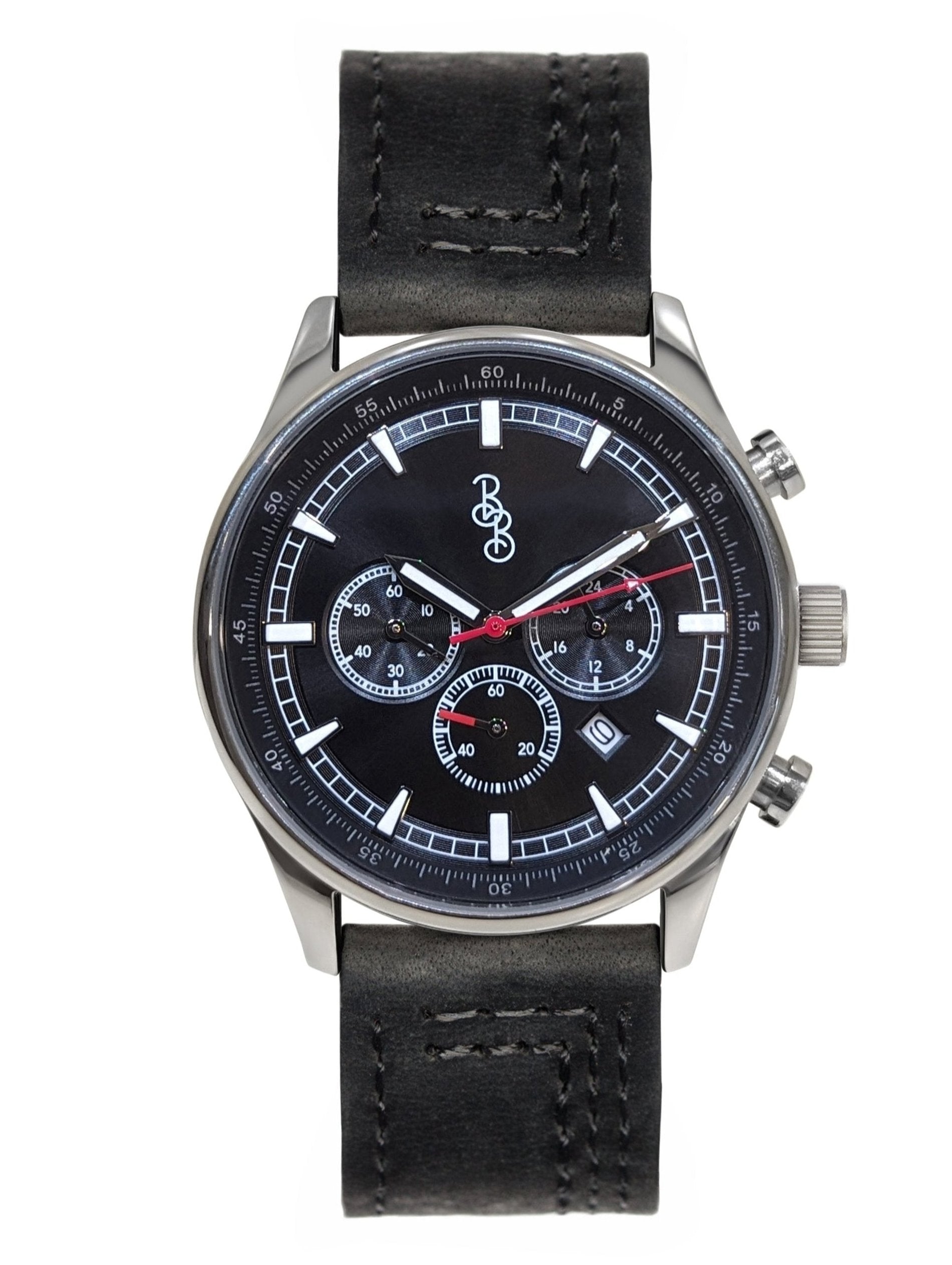 Black Sport Chronograph - alternate angle