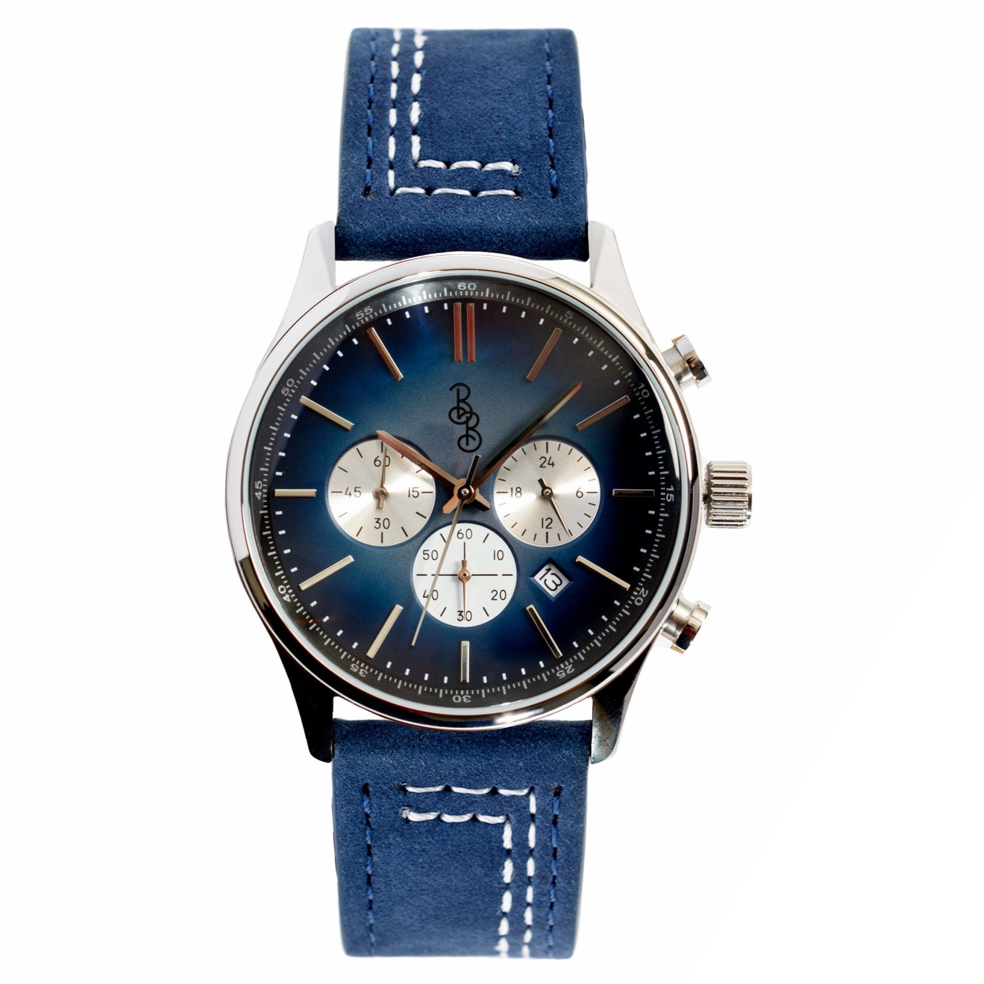 Blue Retro Chronograph - alternate angle