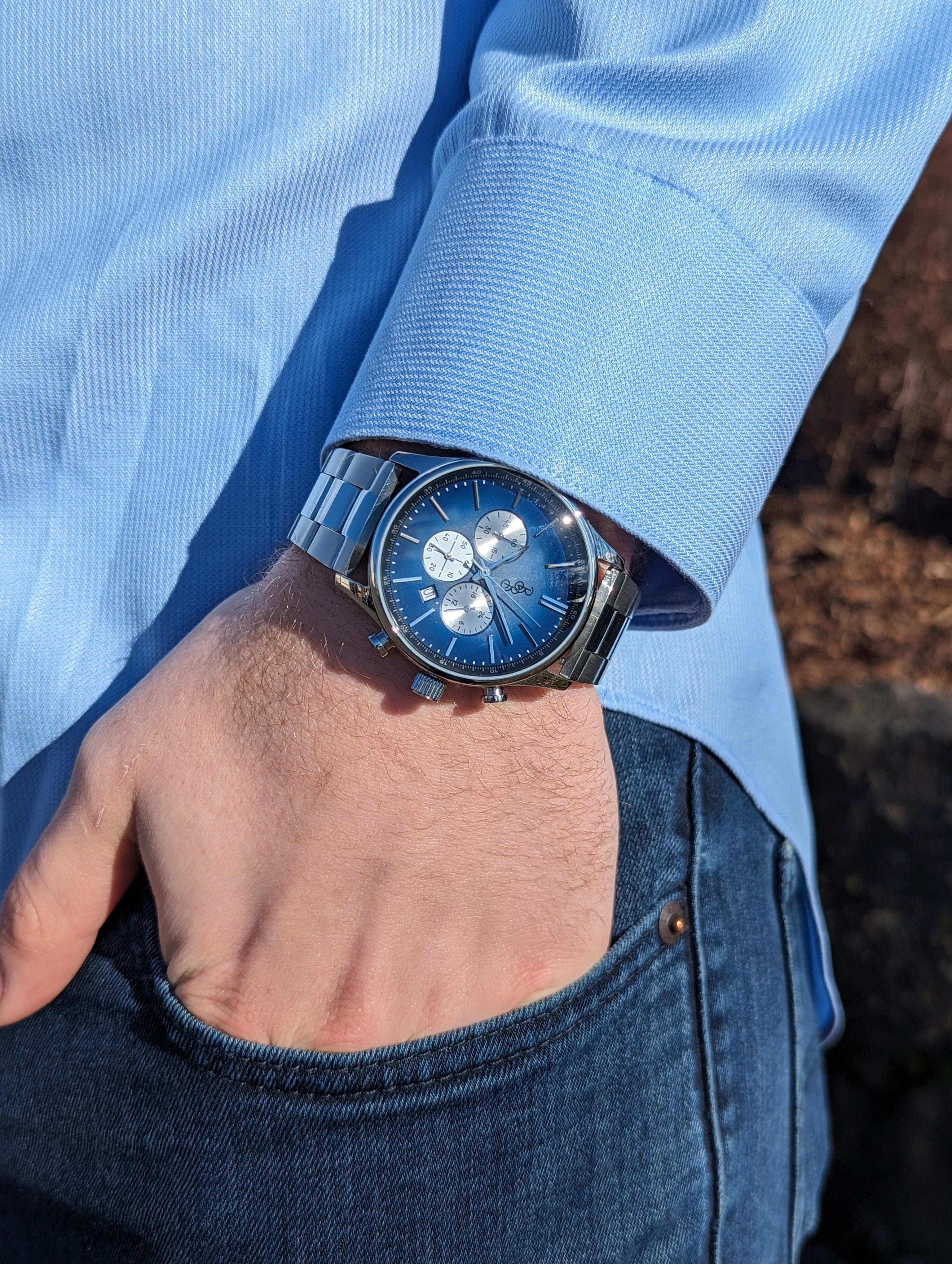 Blue Retro Chronograph - additional view