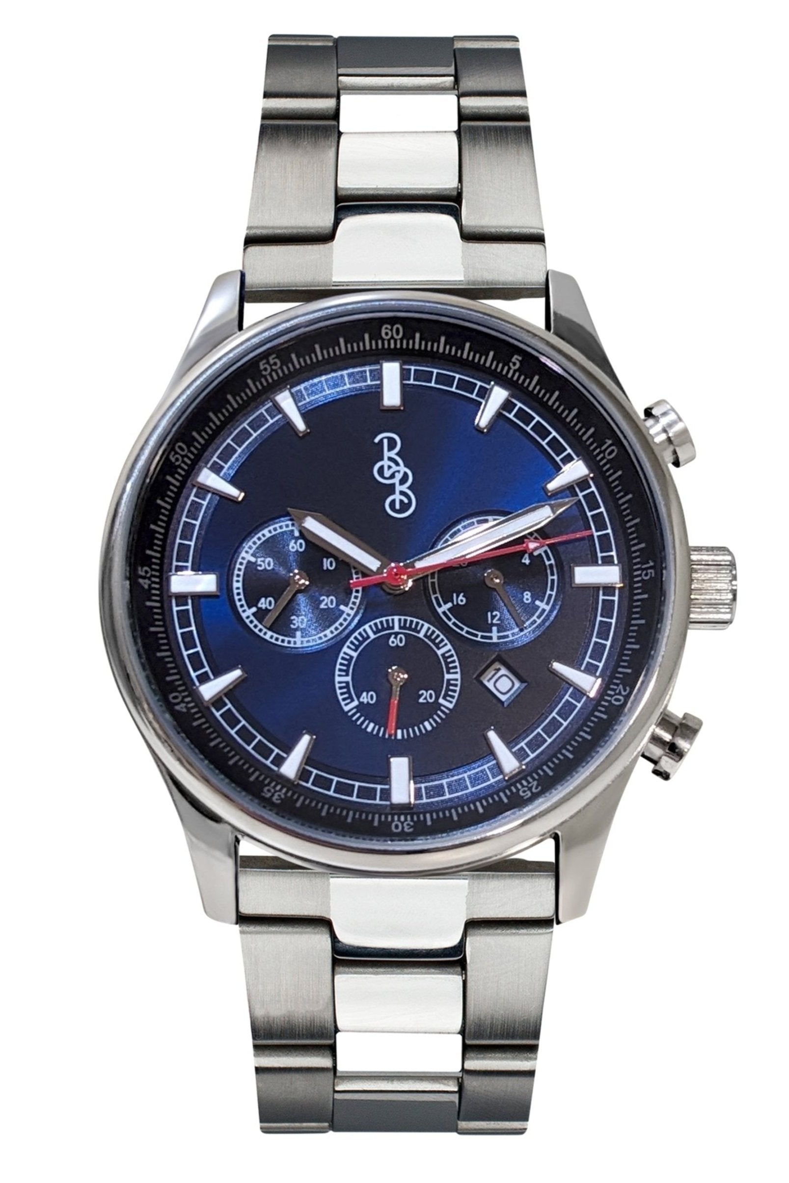 Blue Sport Chronograph - close-up detail view