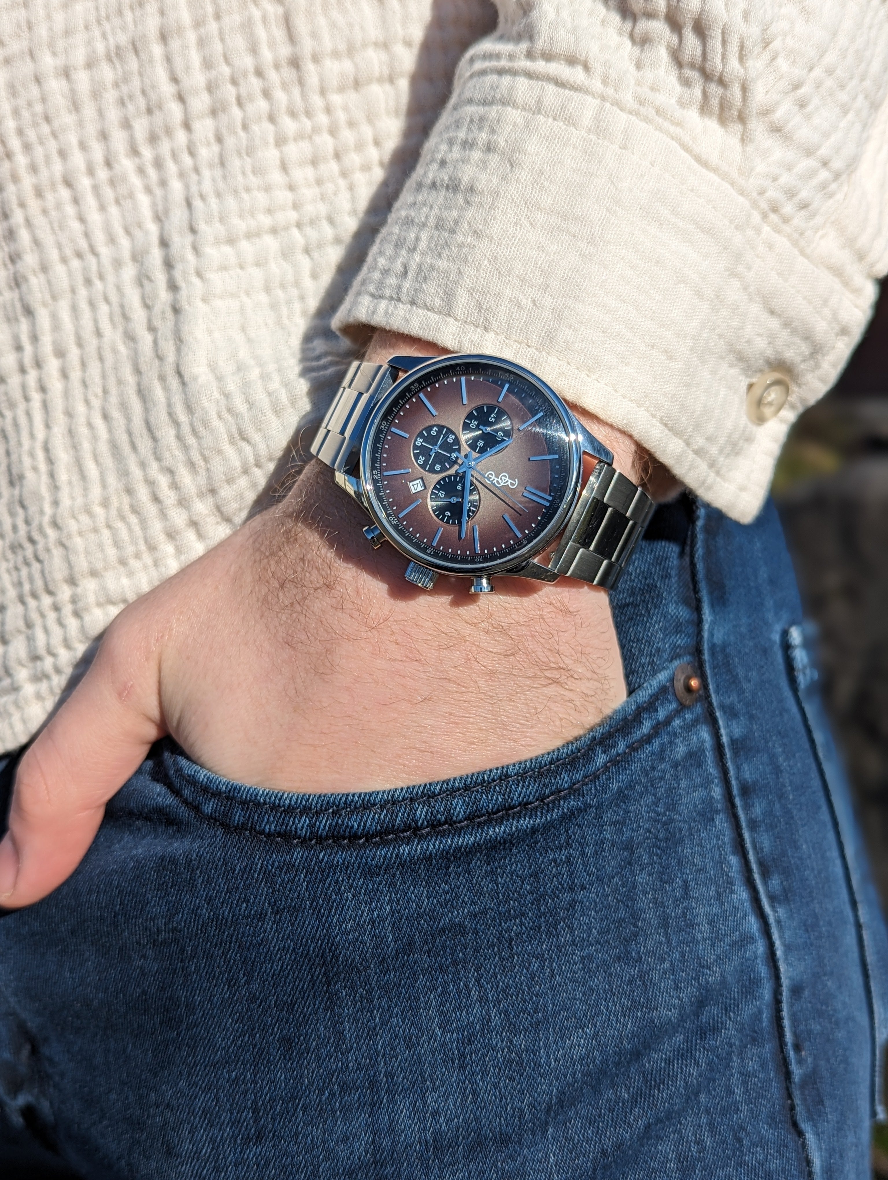 Brown Retro Chronograph - product detail