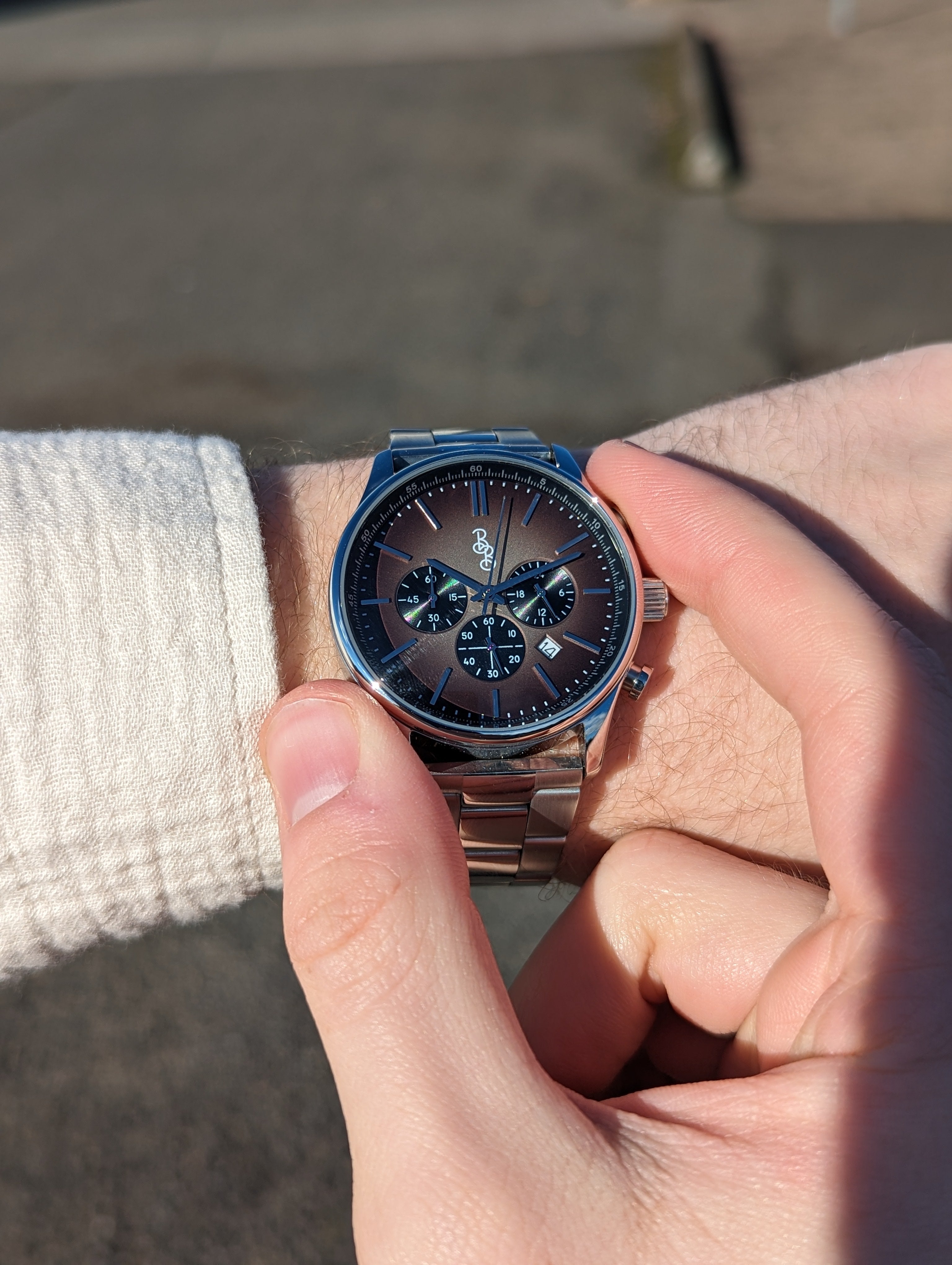 Brown Retro Chronograph - additional view