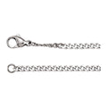 Stainless Steel Diamond-Cut Curb Chain