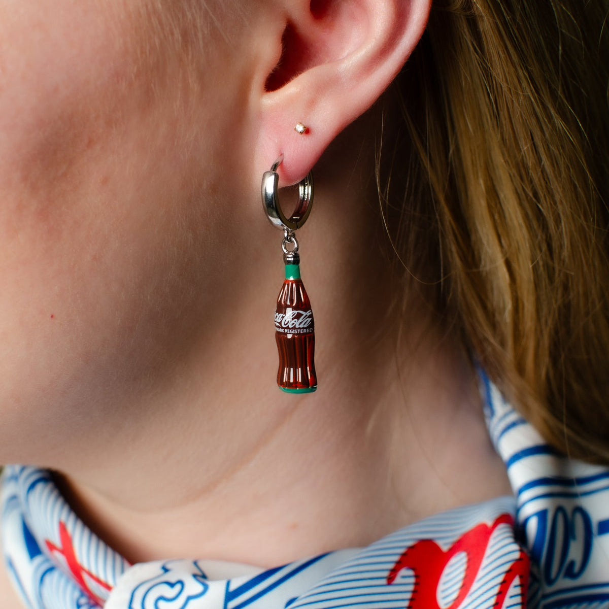 Coca-Cola Bottle Dangle Earrings