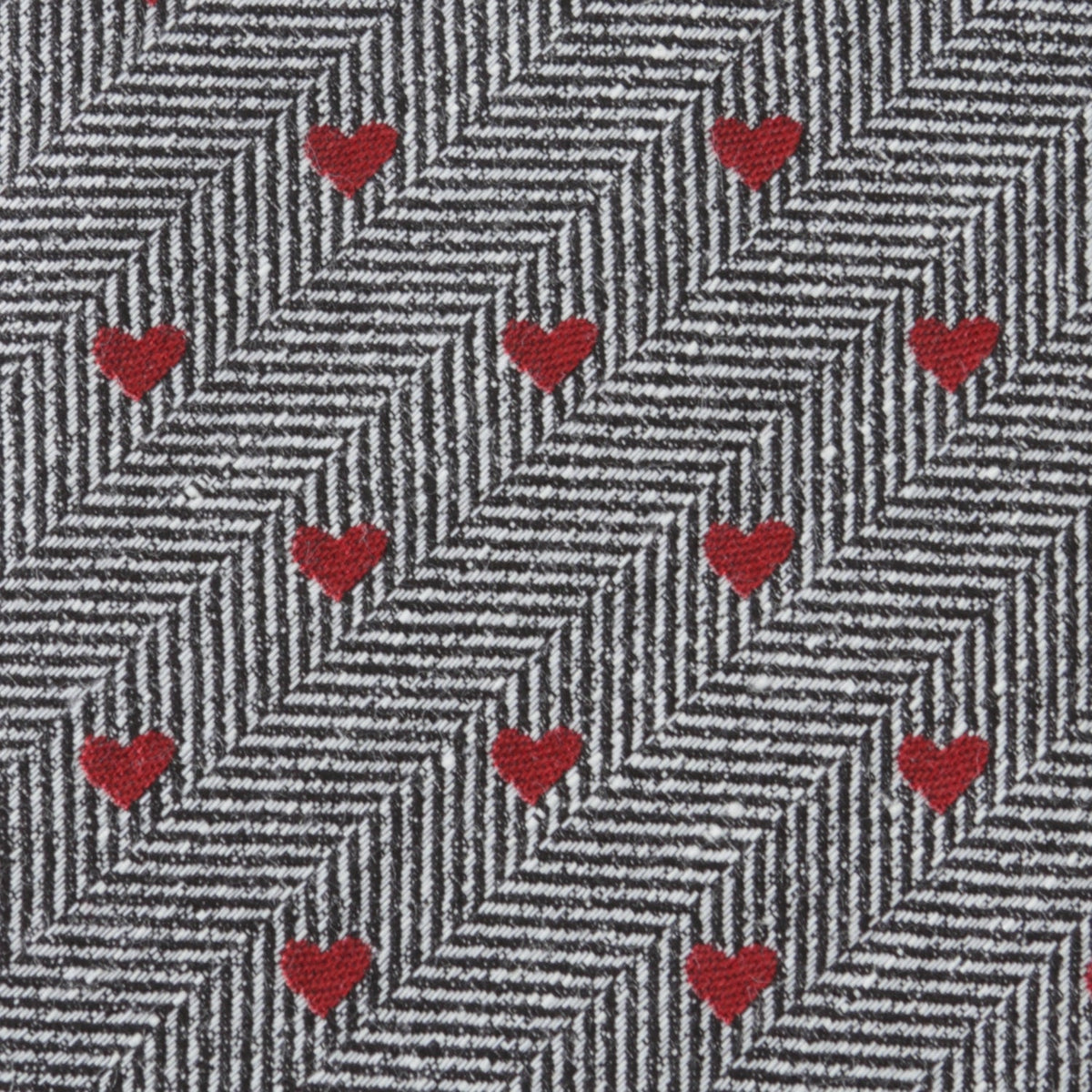 Herringbone Heart Men's Tie
