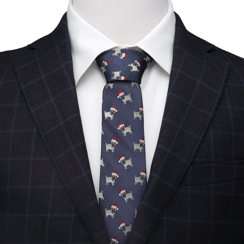 Santa Pug Men's Tie