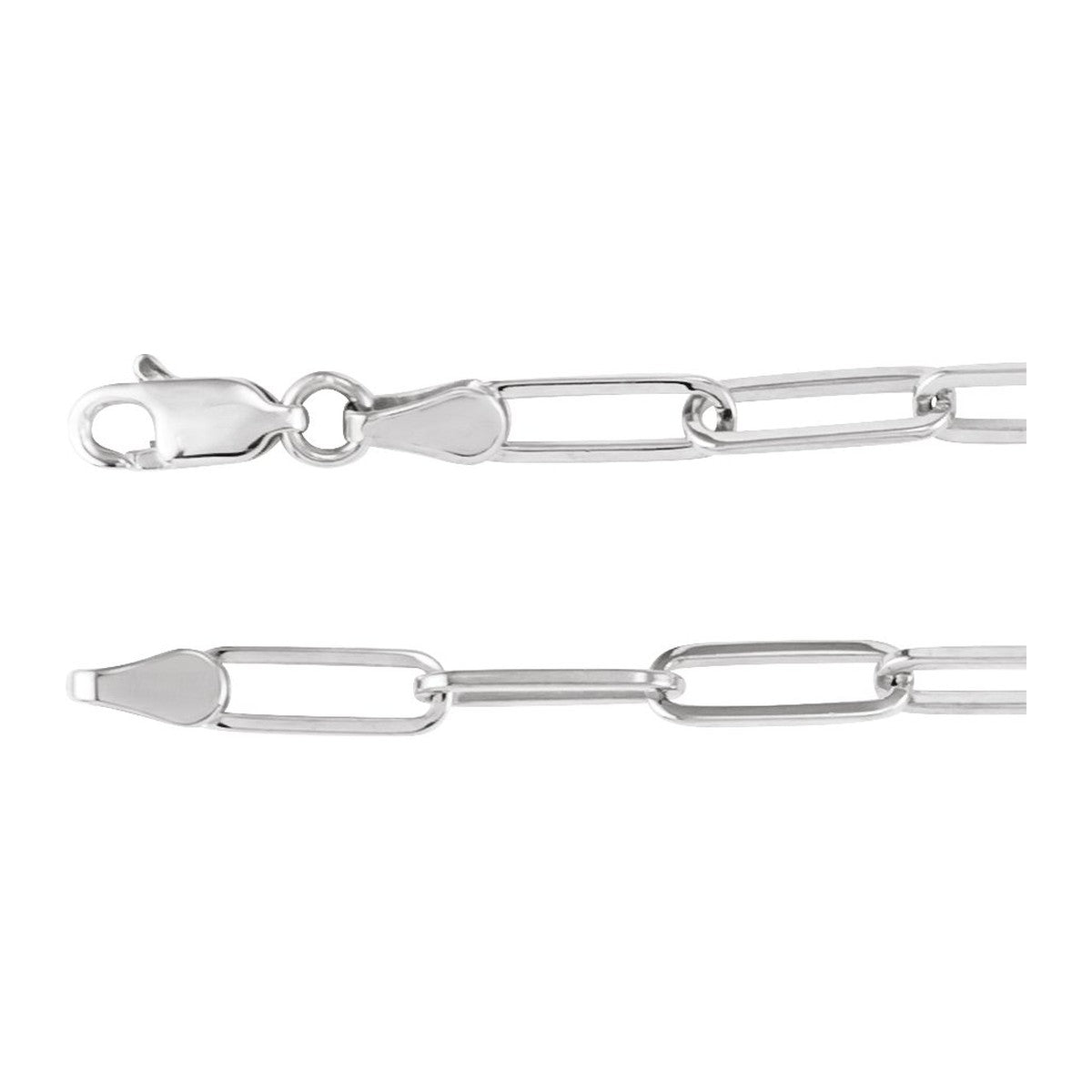 3.85 mm Paperclip Chain