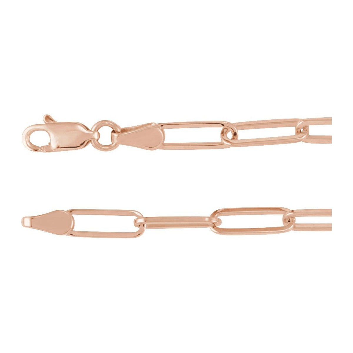 3.85 mm Paperclip Chain