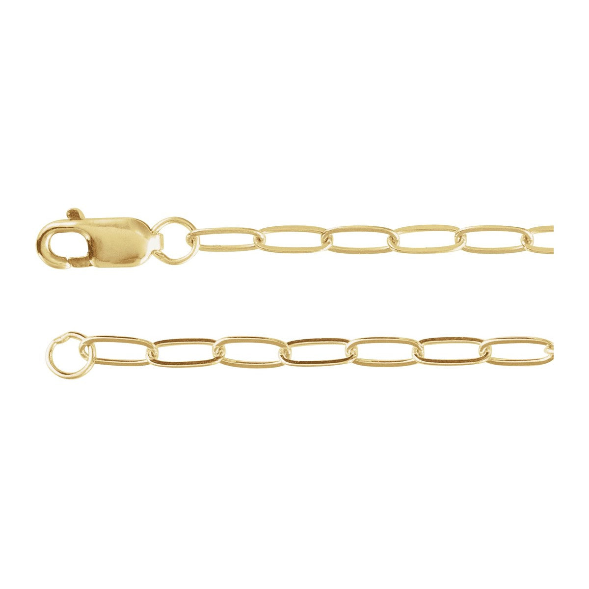 2.1 mm Paperclip Chain