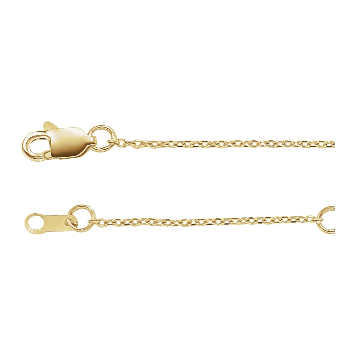 1 mm Diamond-Cut Cable Chain