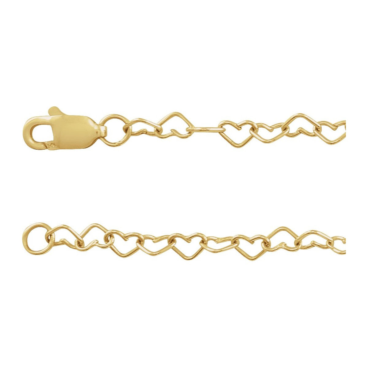 3.2 mm Heart Chain