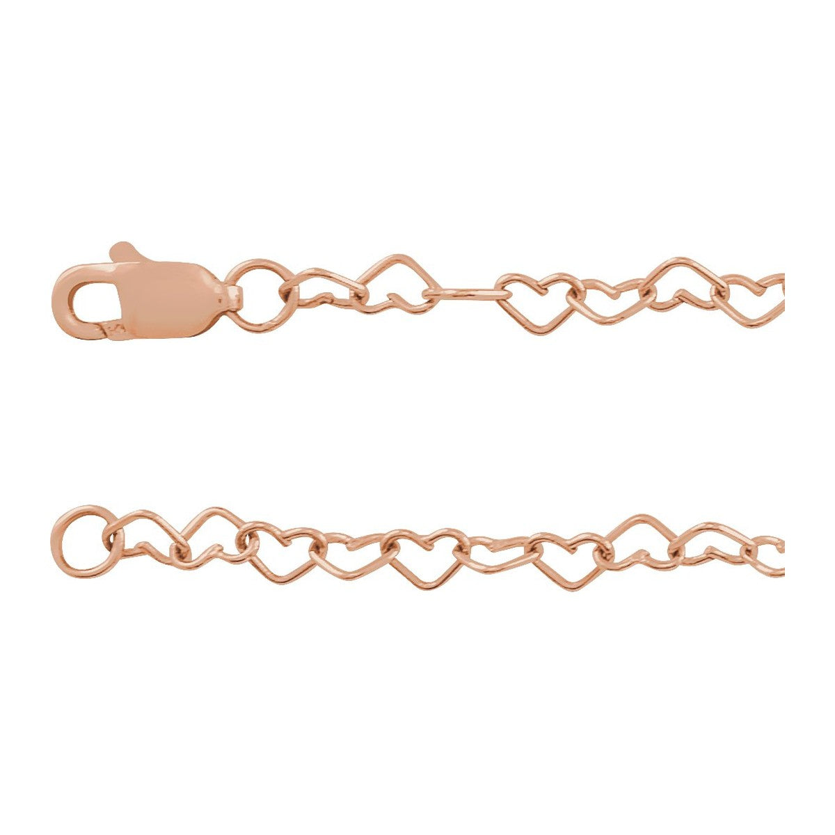 3.2 mm Heart Chain