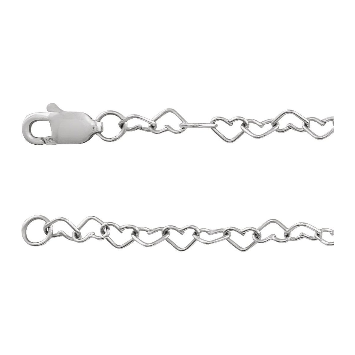3.2 mm Heart Chain
