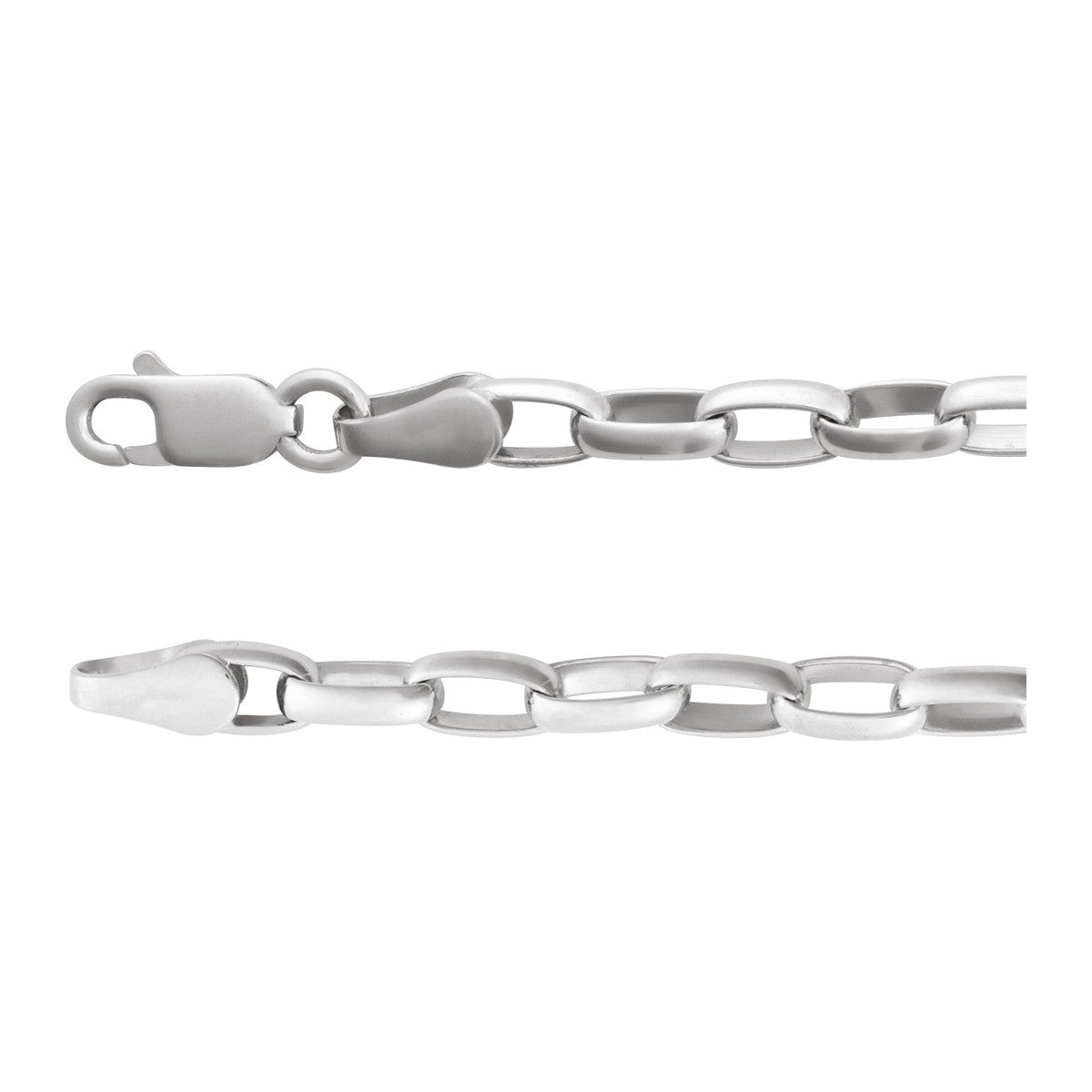 3.9 mm Puffed Oval Cable Chain