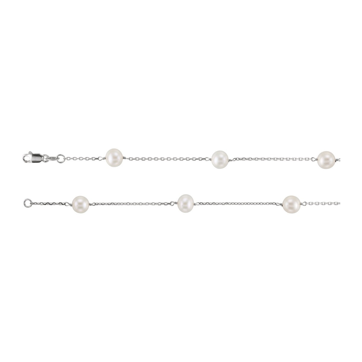 Freshwater Pearl Station Necklace