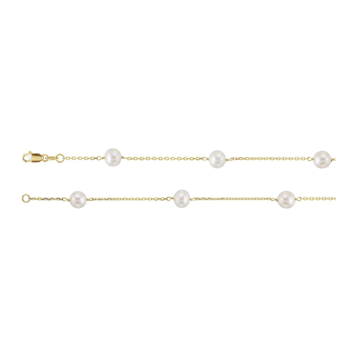 Freshwater Pearl Station Necklace