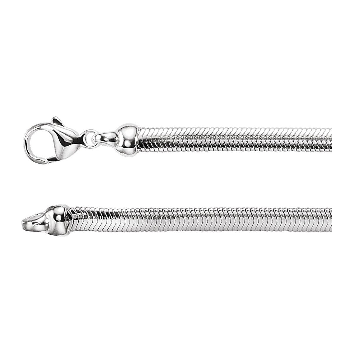 4.25 mm Oval Snake Chain