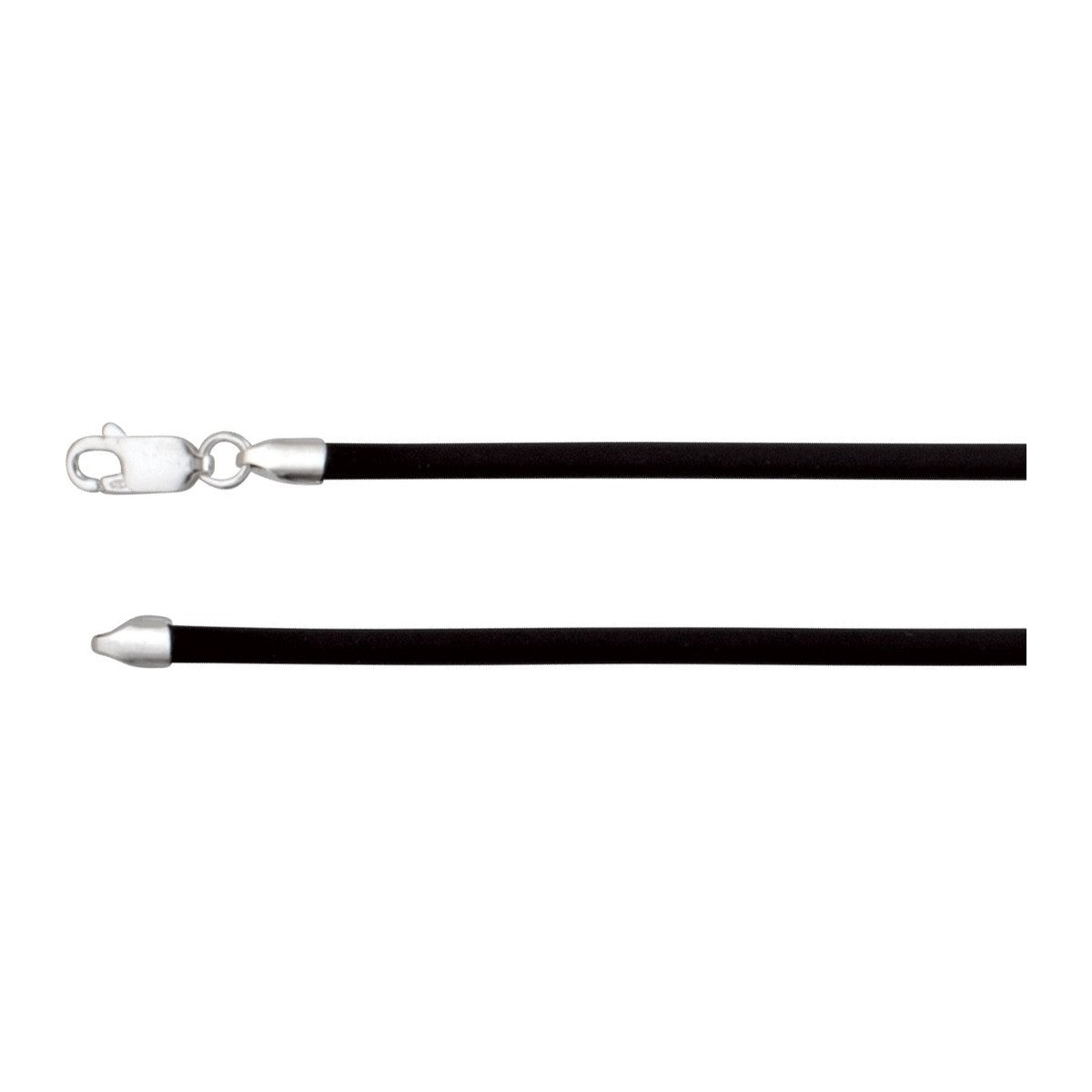 3 mm Rubber Cord Necklace