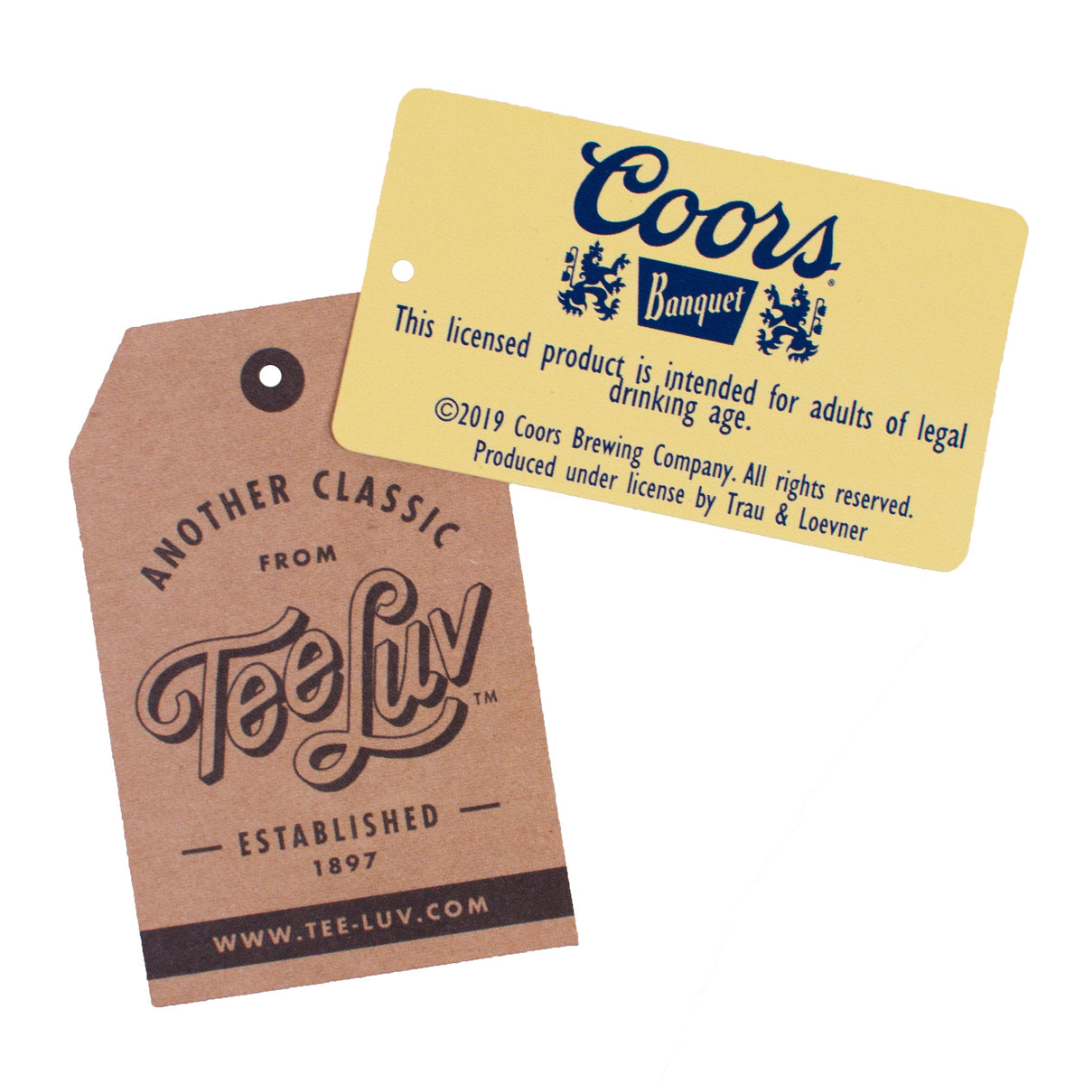 Coors Banquet Beer Logo T-Shirt - Navy Spider Tie Dye