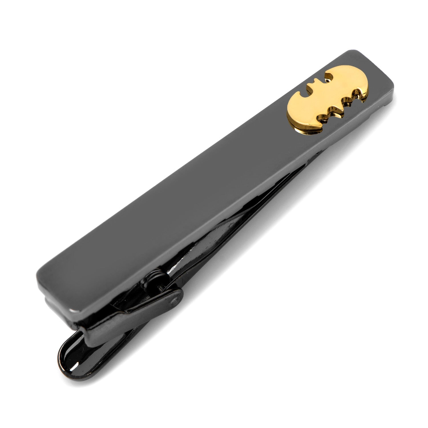 DC Batman Black and Gold Tie Clip - Officially licensed DC Comics tie bar available at XSREZ