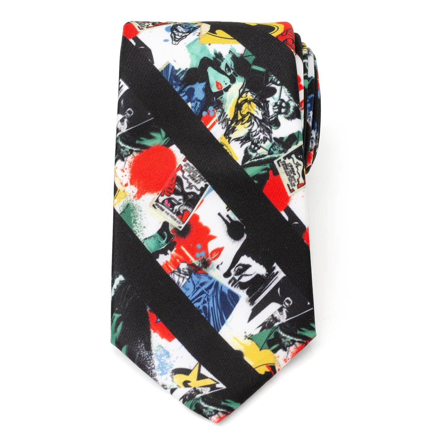 DC Batman Chaos Stripe Men's Tie - alternate angle